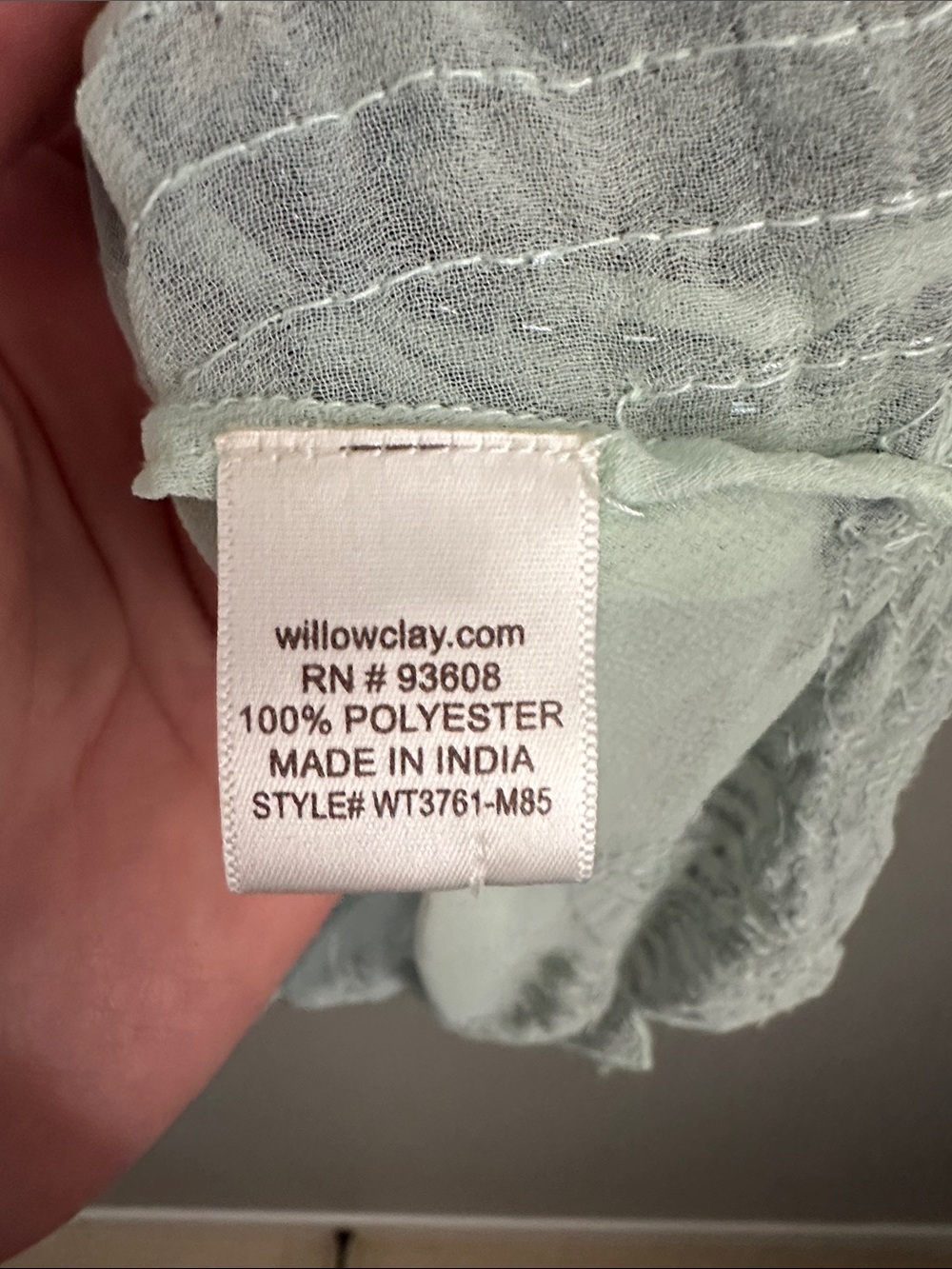 Willow & Clay Mint Green Beaded Tank Top - Picture 10 of 15